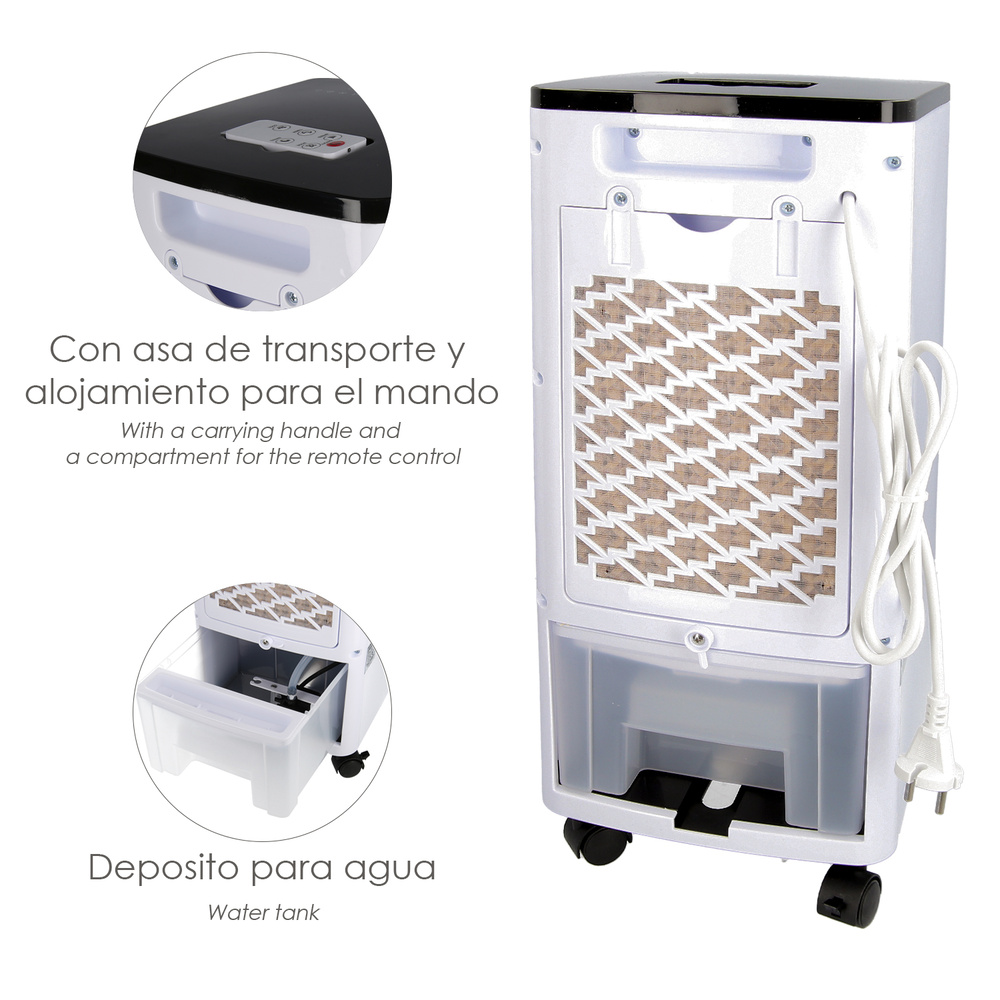  Ventilador Refrescador Por Agua Con Mando parte trasera